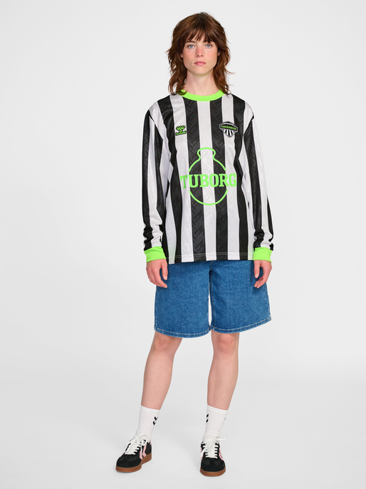 TINDERBOX 25 FOOTBALL JERSEY L/S, BLACK/WHITE, model