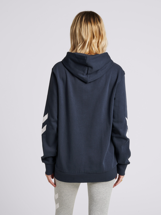 hmlLEGACY ZIP HOODIE, BLUE NIGHTS, model