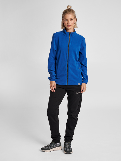 hmlNORTH FULL ZIP FLEECE JACKET WOM, TRUE BLUE, model