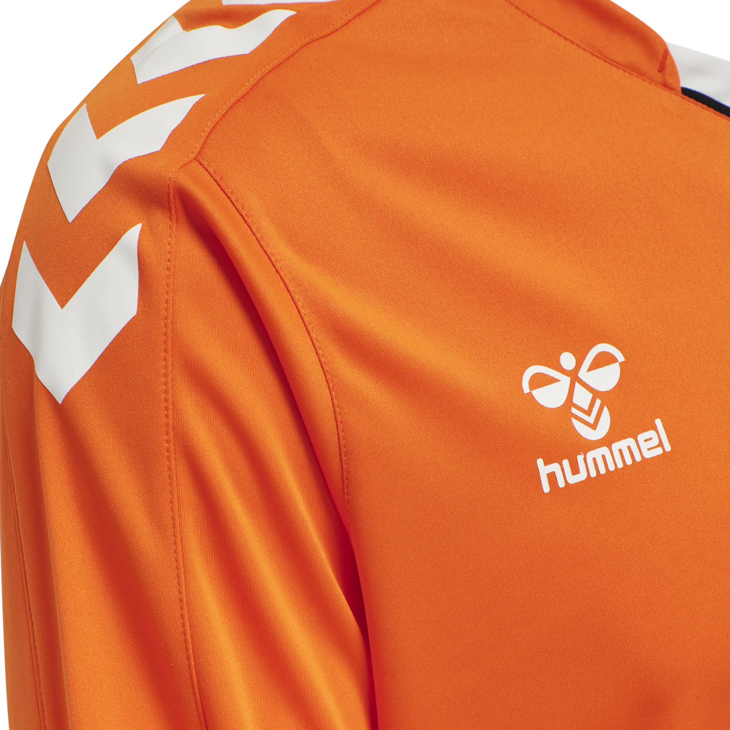 hmlCORE XK POLY JERSEY L/S, ORANGE TIGER, packshot