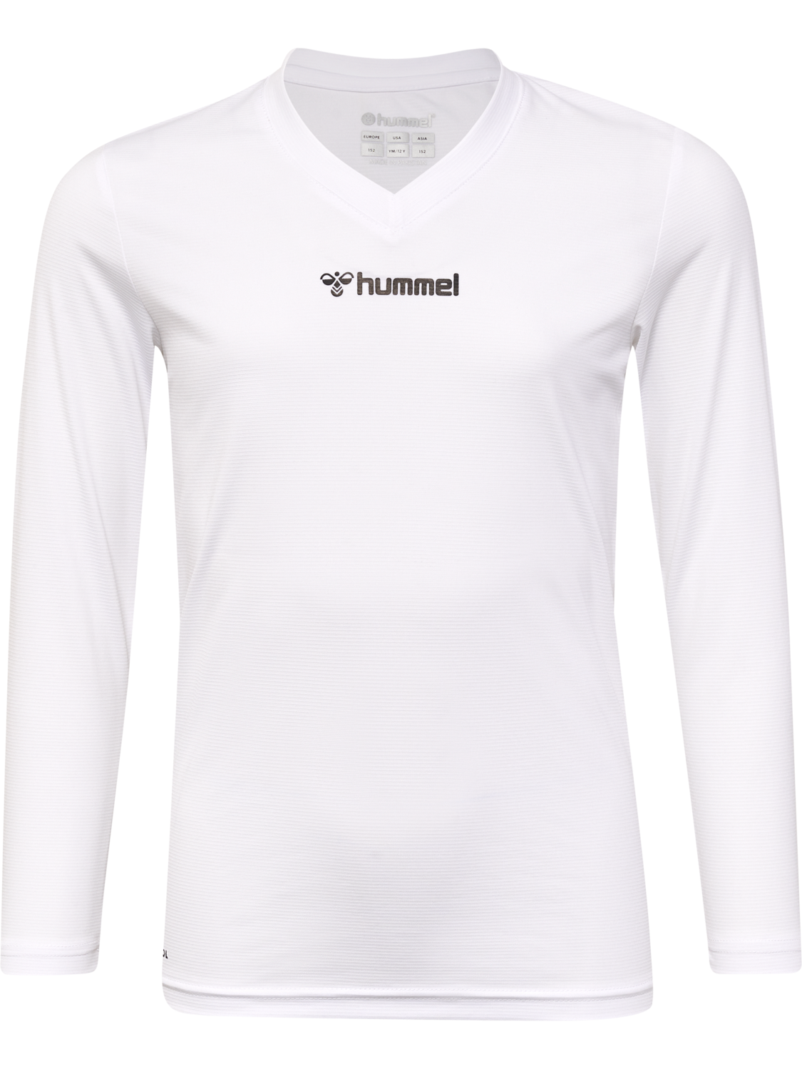 hmlBL ESSENTIAL TEE L/S KIDS, WHITE, packshot