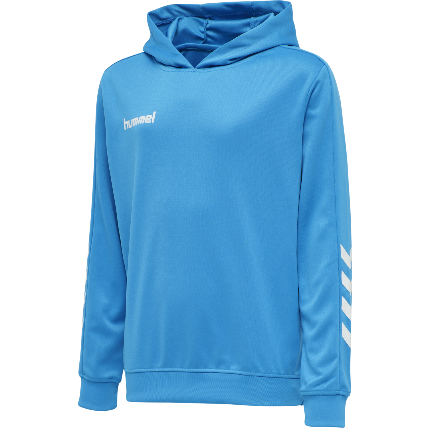 hmlPROMO KIDS POLY HOODIE, DIVA BLUE, packshot
