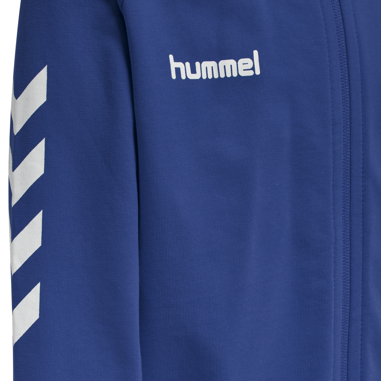 HMLGO KIDS COTTON ZIP HOODIE, TRUE BLUE, packshot