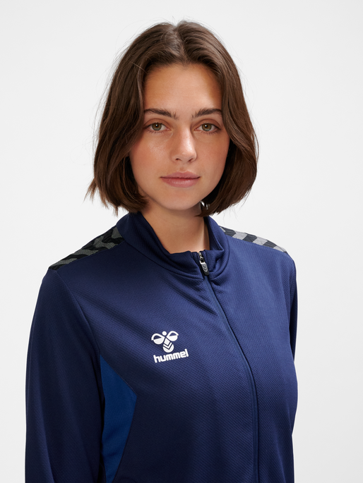 hmlAUTHENTIC PL ZIP JACKET WOMAN, MARINE, model