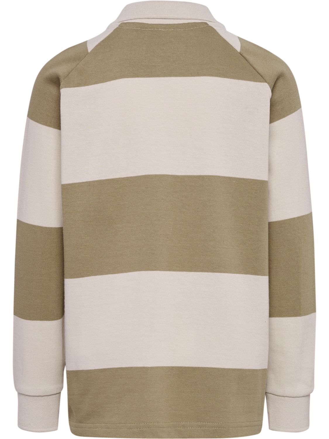 hmlJR LOOSE STRIPED POLO L/S, CORNSTALK, packshot