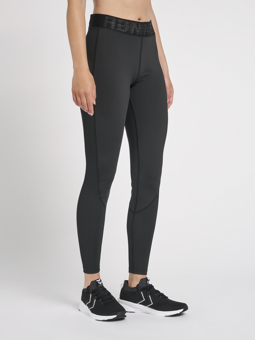 hmlJADA MID WAIST TIGHTS, BLACK, model