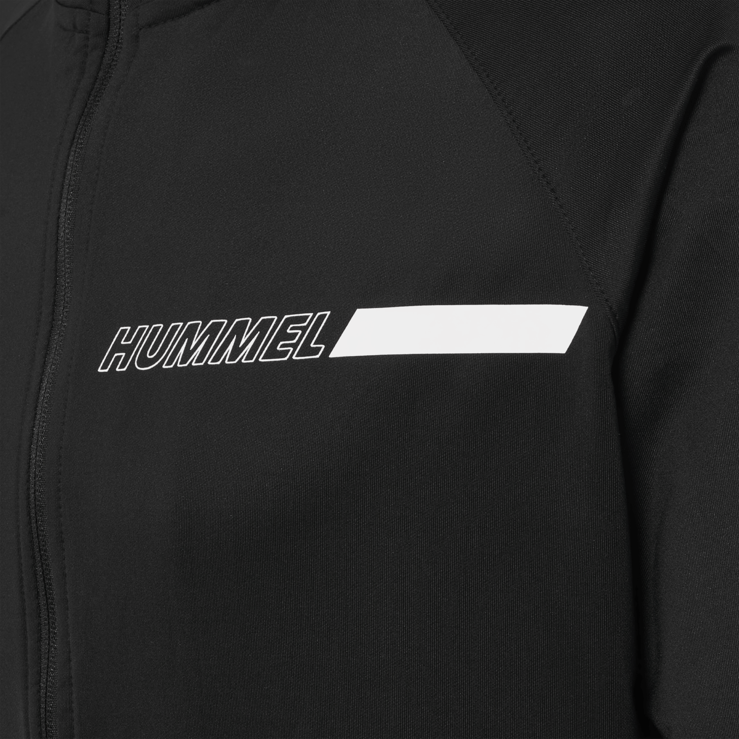 hmlTE STRENGTH TRAINING TRACK TOP, BLACK, packshot