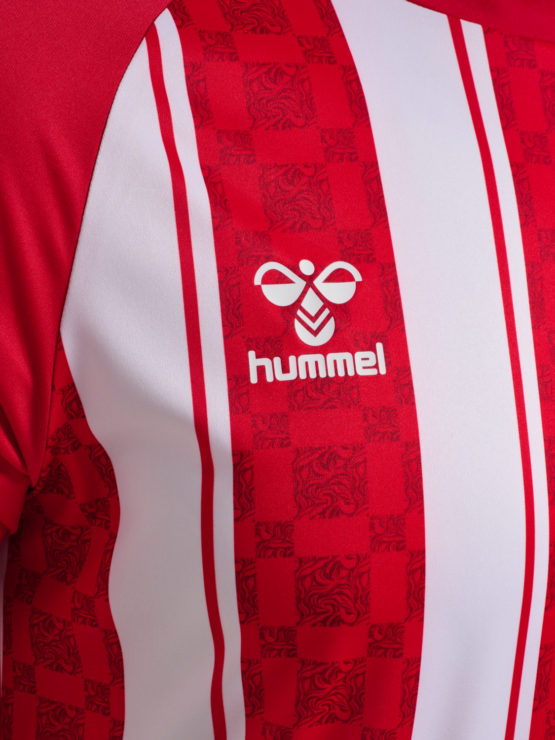 hmlMATCH STRIPED JERSEY S/S, TRUE RED/WHITE, packshot