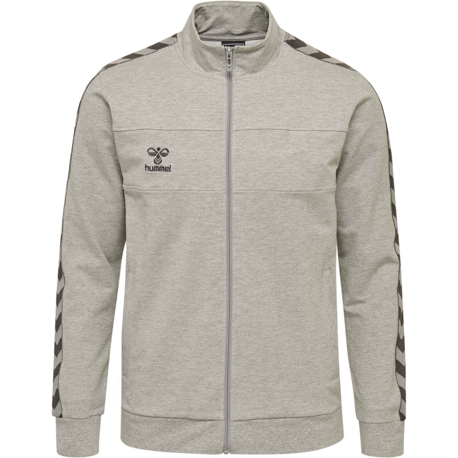 hmlMOVE KIDS CLASSIC ZIP JACKET, GREY MELANGE, packshot