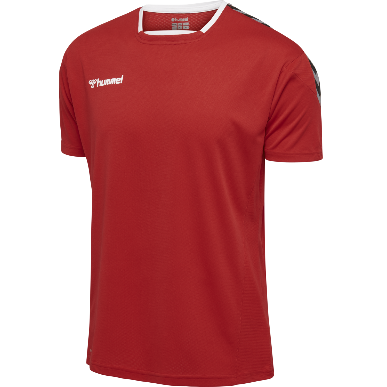 hmlAUTHENTIC KIDS POLY JERSEY S/S, TRUE RED, packshot