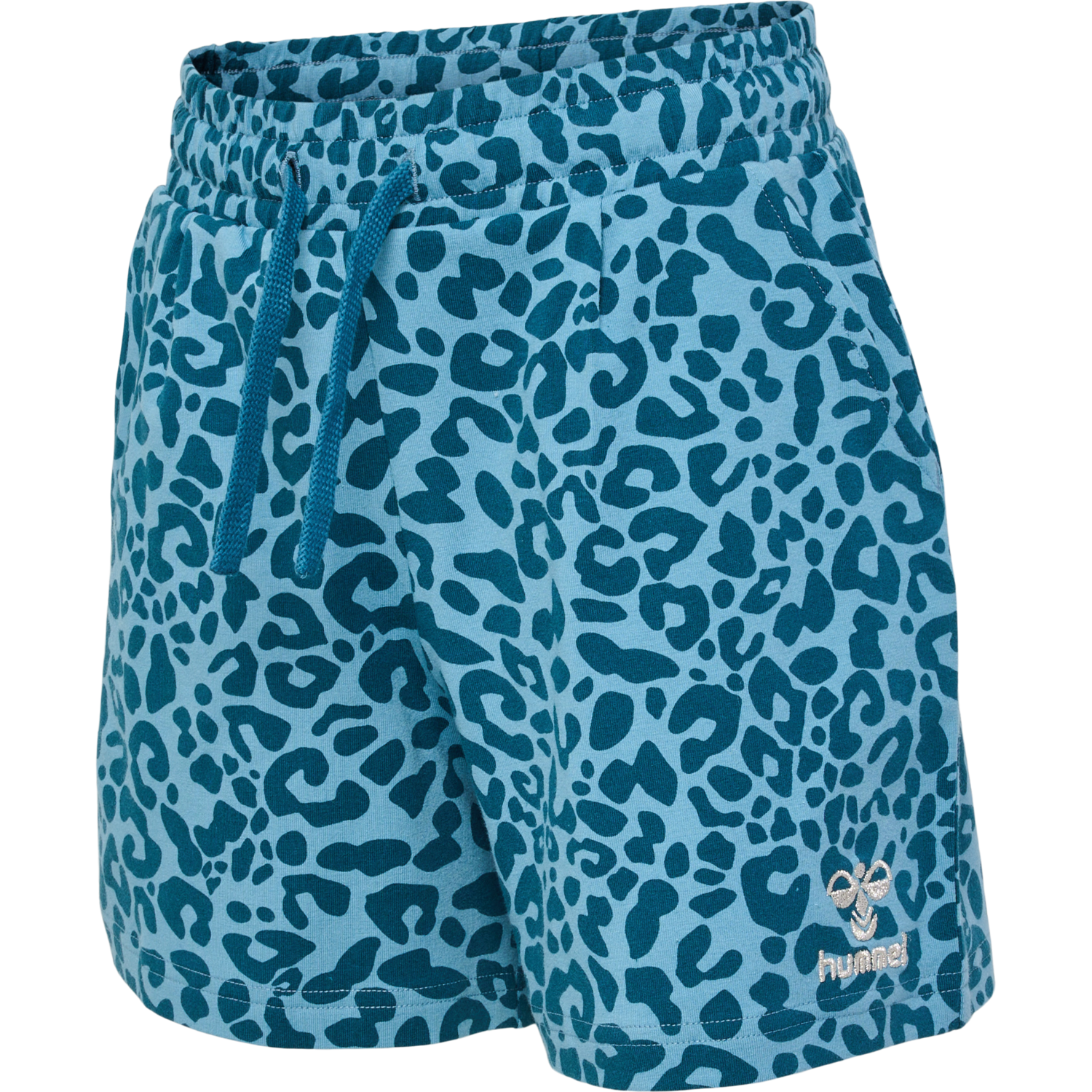 hmlFLOWY AOP SHORTS, BLUE CORAL, packshot