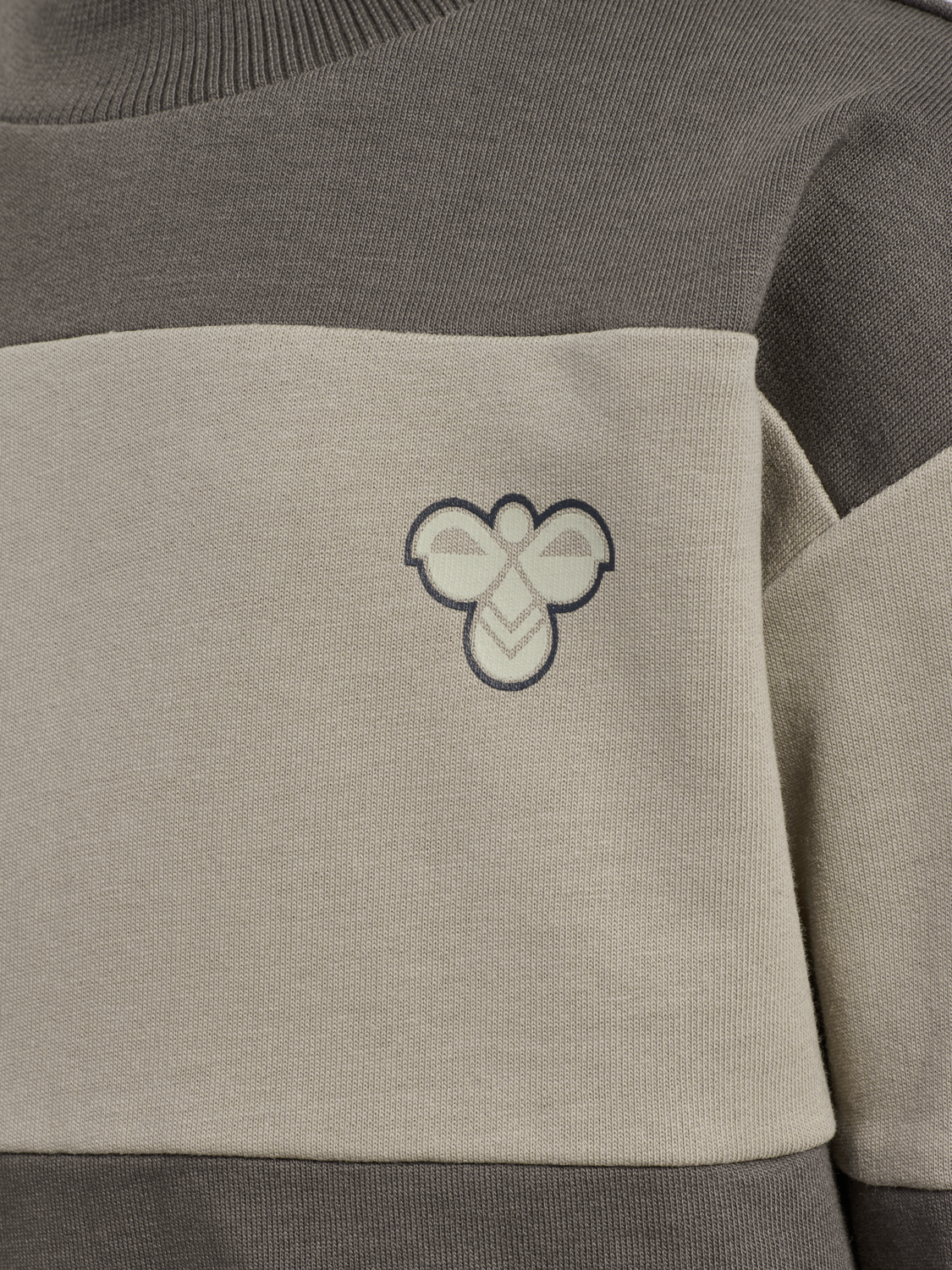 hmlMINI LOOSE BLOCK SWEATSHIRT, DARK GULL GRAY, packshot