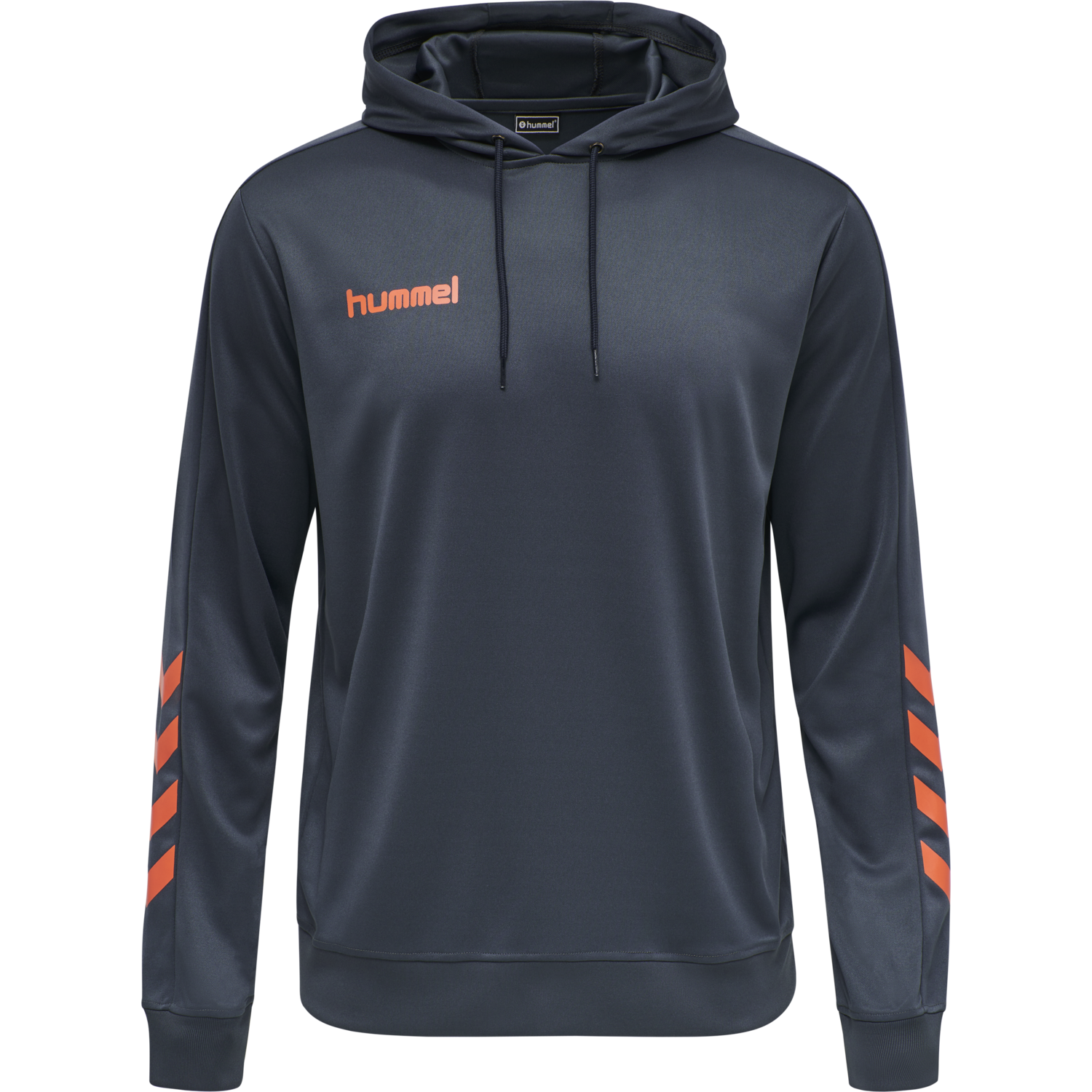 hmlPROMO POLY HOODIE, OMBRE BLUE/NASTURIUM, packshot
