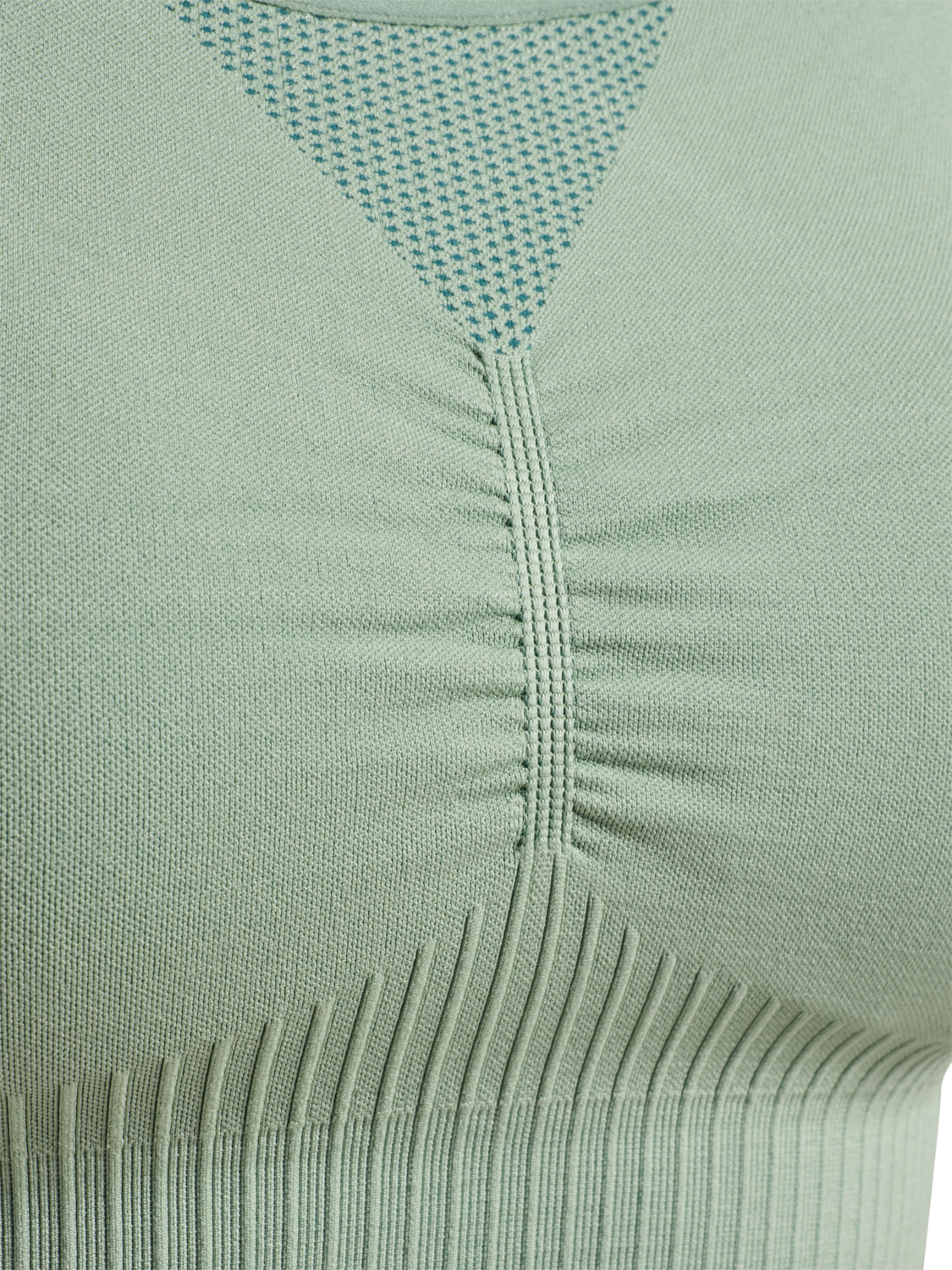 hmlHIIT SEAMLESS PADDED BRA, FROSTY GREEN, packshot