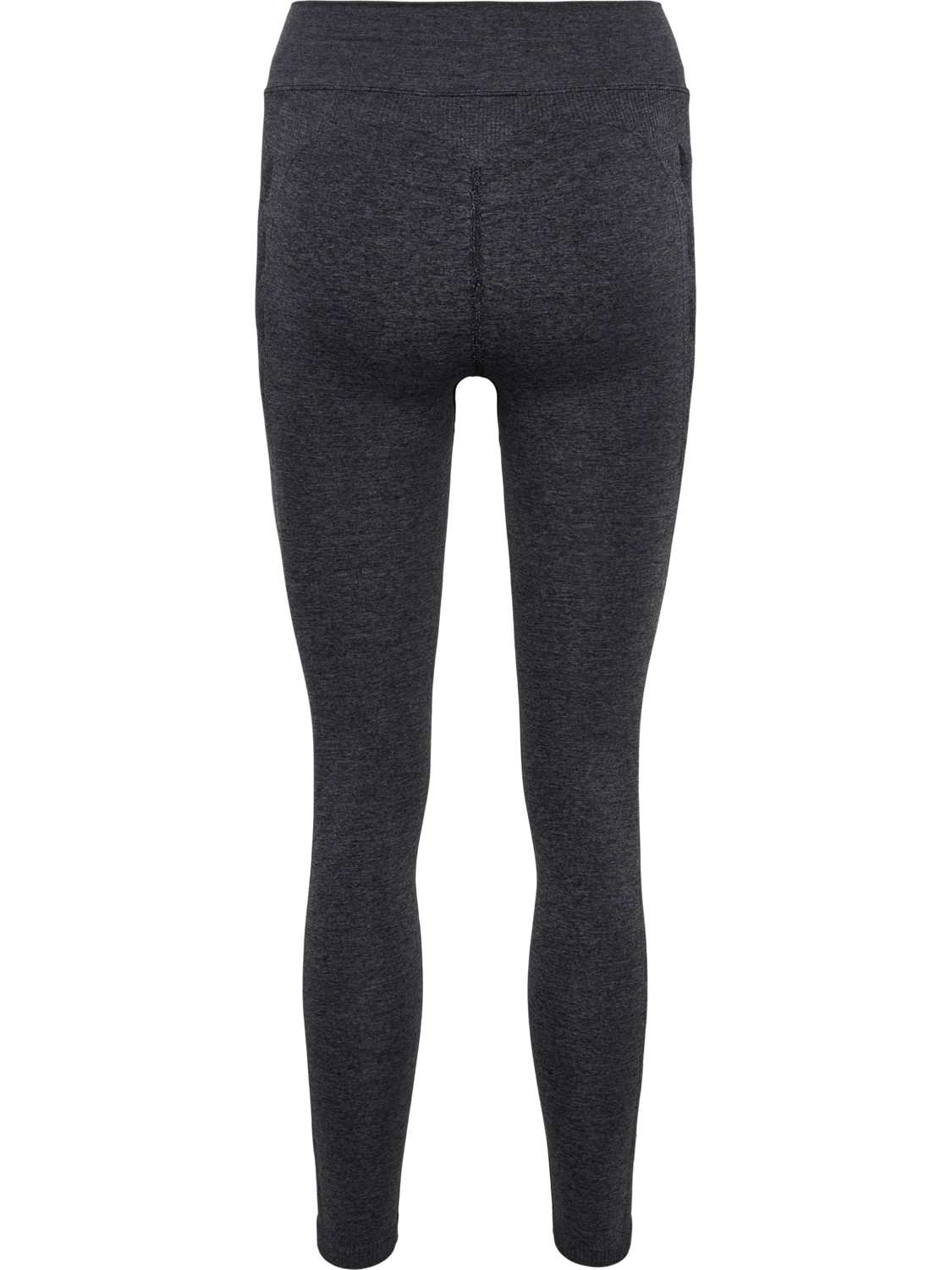 hmlCI SEAMLESS MW SCRUNCH TIGHT, BLACK MELANGE, packshot