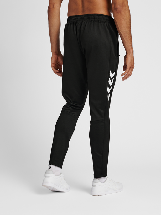 hmlCORE XK TRAINING POLY PANTS, BLACK/BLACK, model