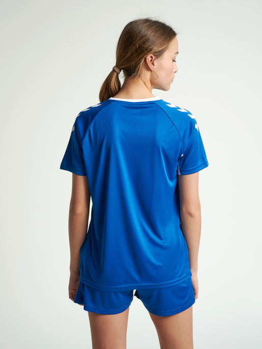 CORE TEAM JERSEY WOMAN S/S, TRUE BLUE, model