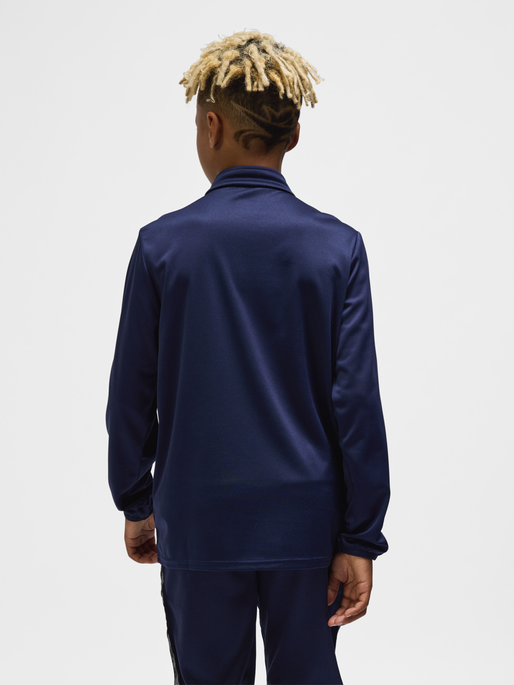 hmlESSENTIAL TRACK JACKET KIDS, MARINE, model