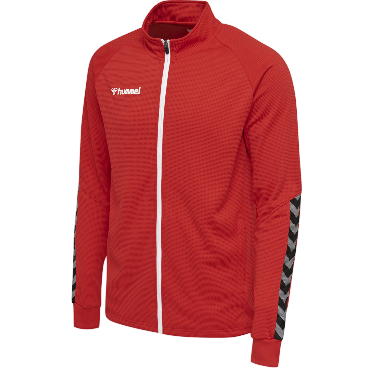 hmlAUTHENTIC POLY ZIP JACKET, TRUE RED, packshot