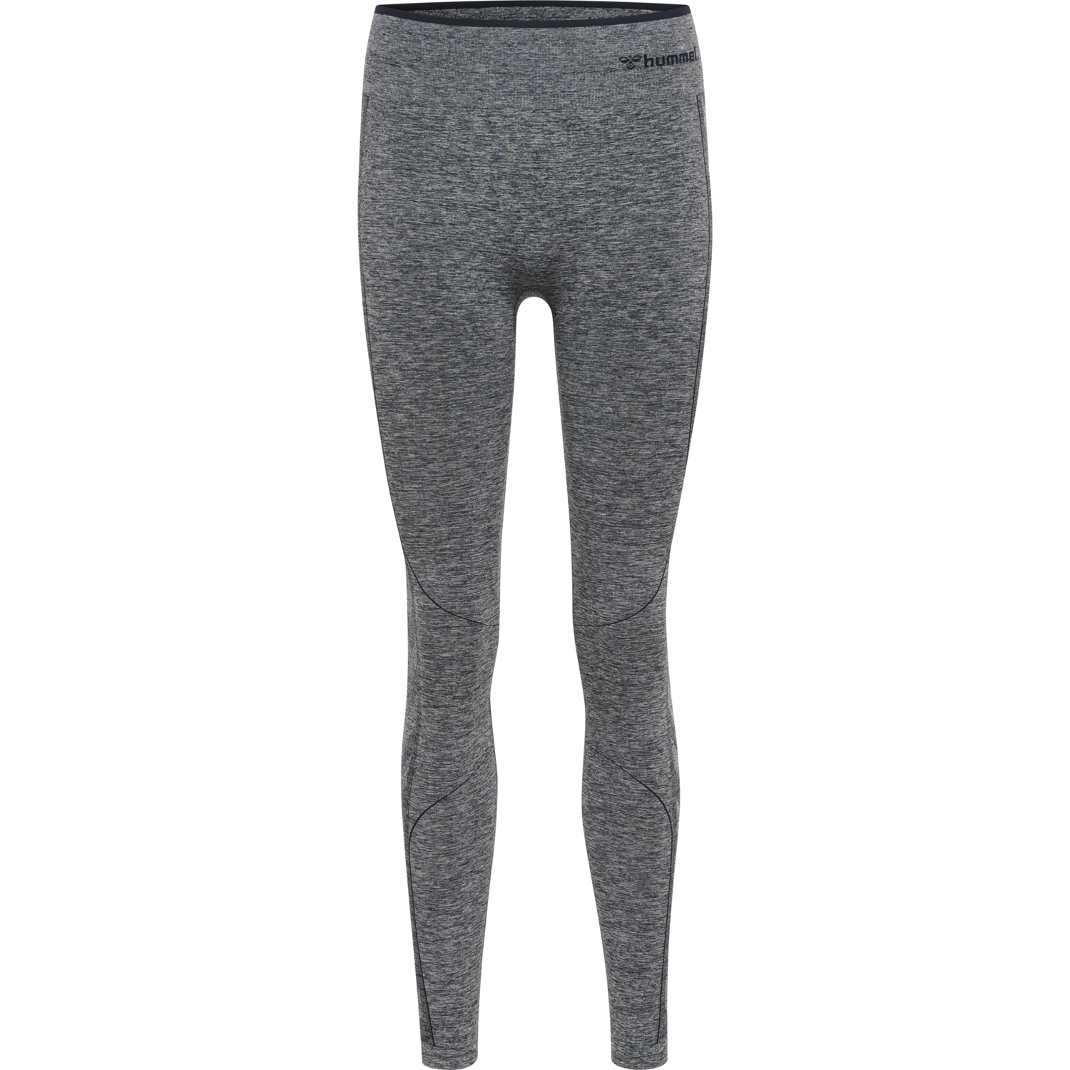 hmlMT UNA SEAMLESS MID WAIST TIGHTS, BLUE NIGHTS MELANGE, packshot