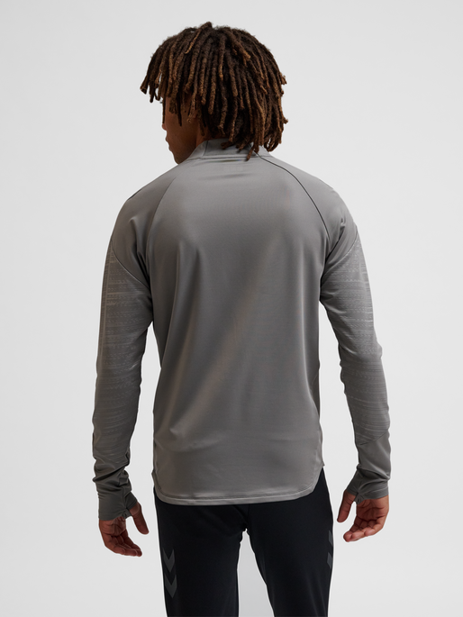 hmlPRO TRAINING HALF ZIP, STEEL GRAY, model
