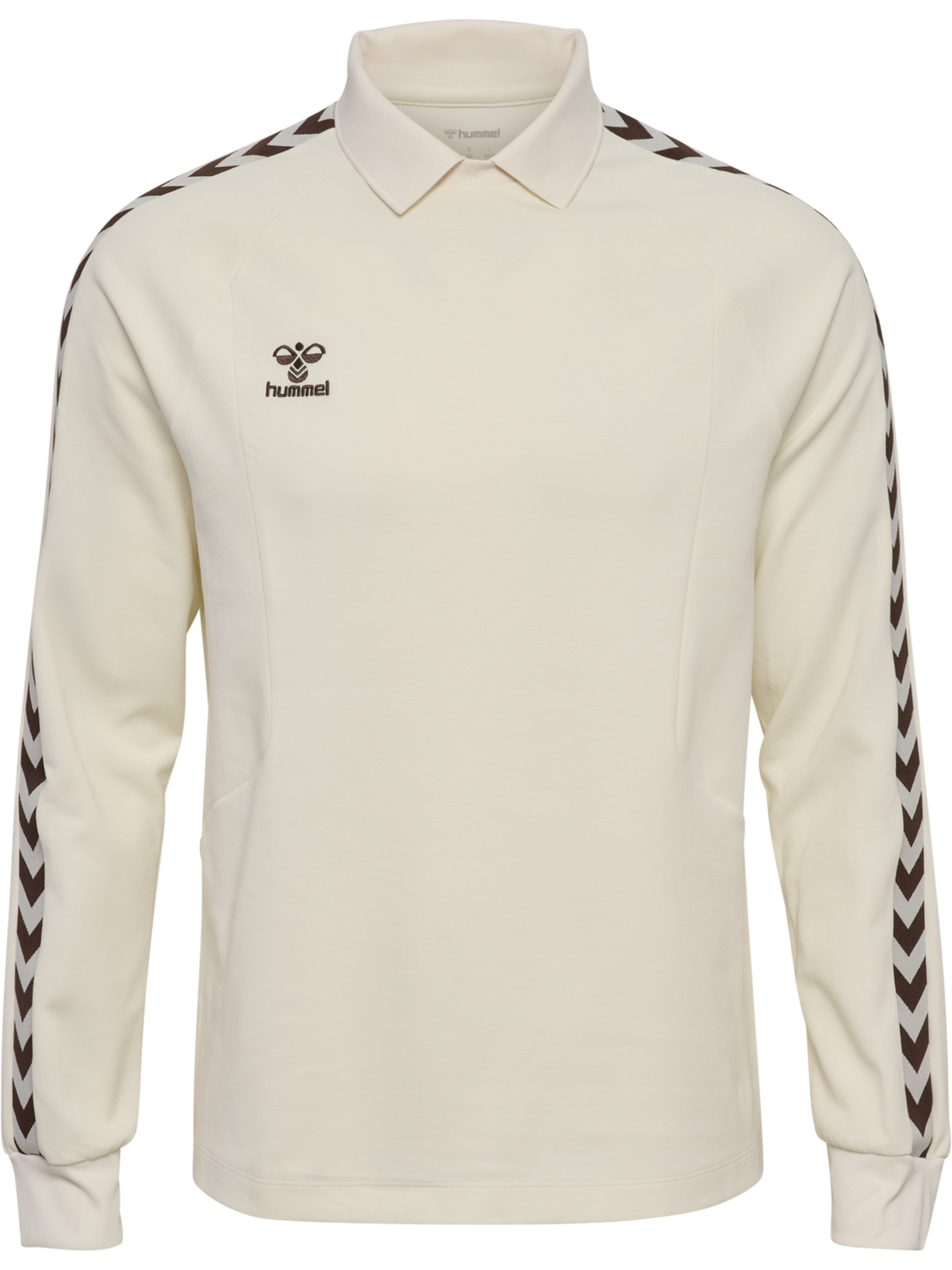 hmlROOT POLO L/S, CANNOLI CREAM, packshot