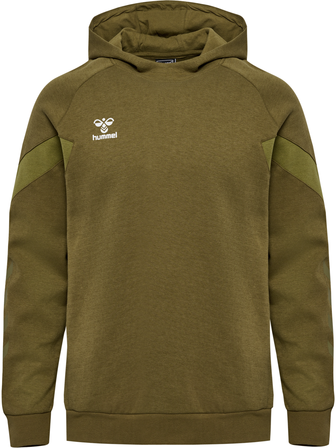 hmlTRAVEL SWEAT HOODIE, MILITARY OLIVE, packshot