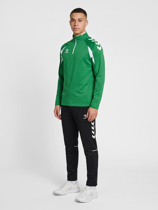 hmlCORE 2.0 HALF ZIP, JELLY BEAN/WHITE, model