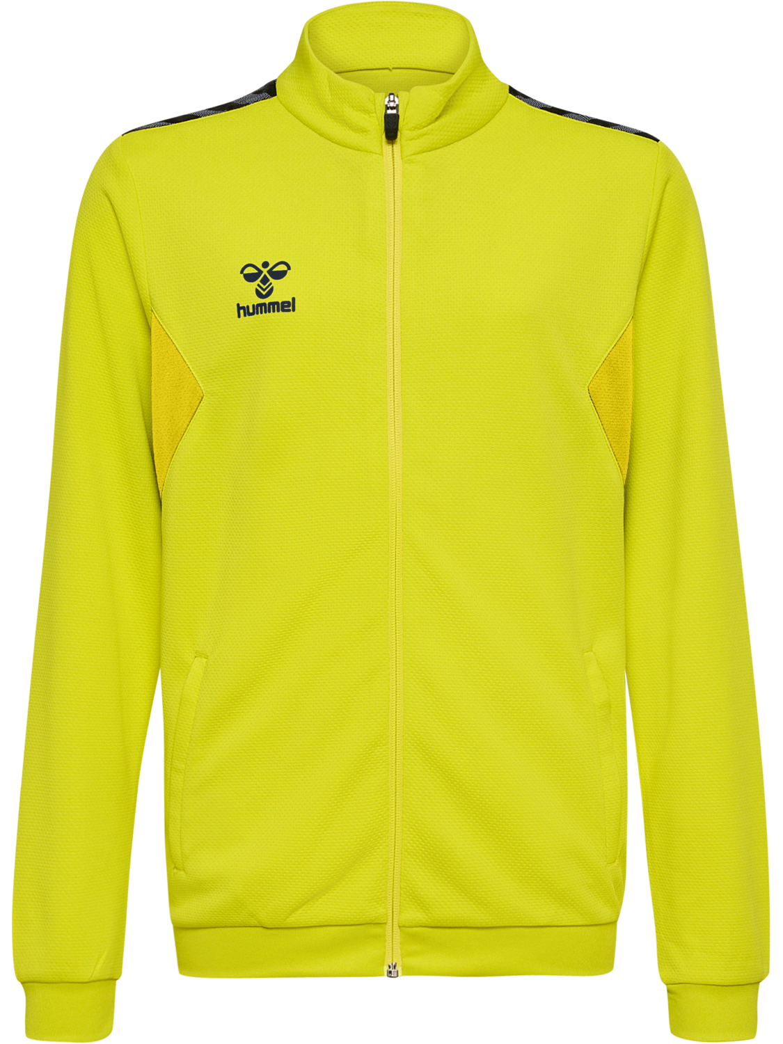 hmlAUTHENTIC PL ZIP JACKET KIDS, BLAZING YELLOW, packshot
