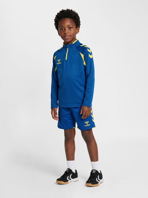 hmlCORE 2.0 HALF ZIP KIDS, TRUE BLUE/BLAZING YELLOW, model