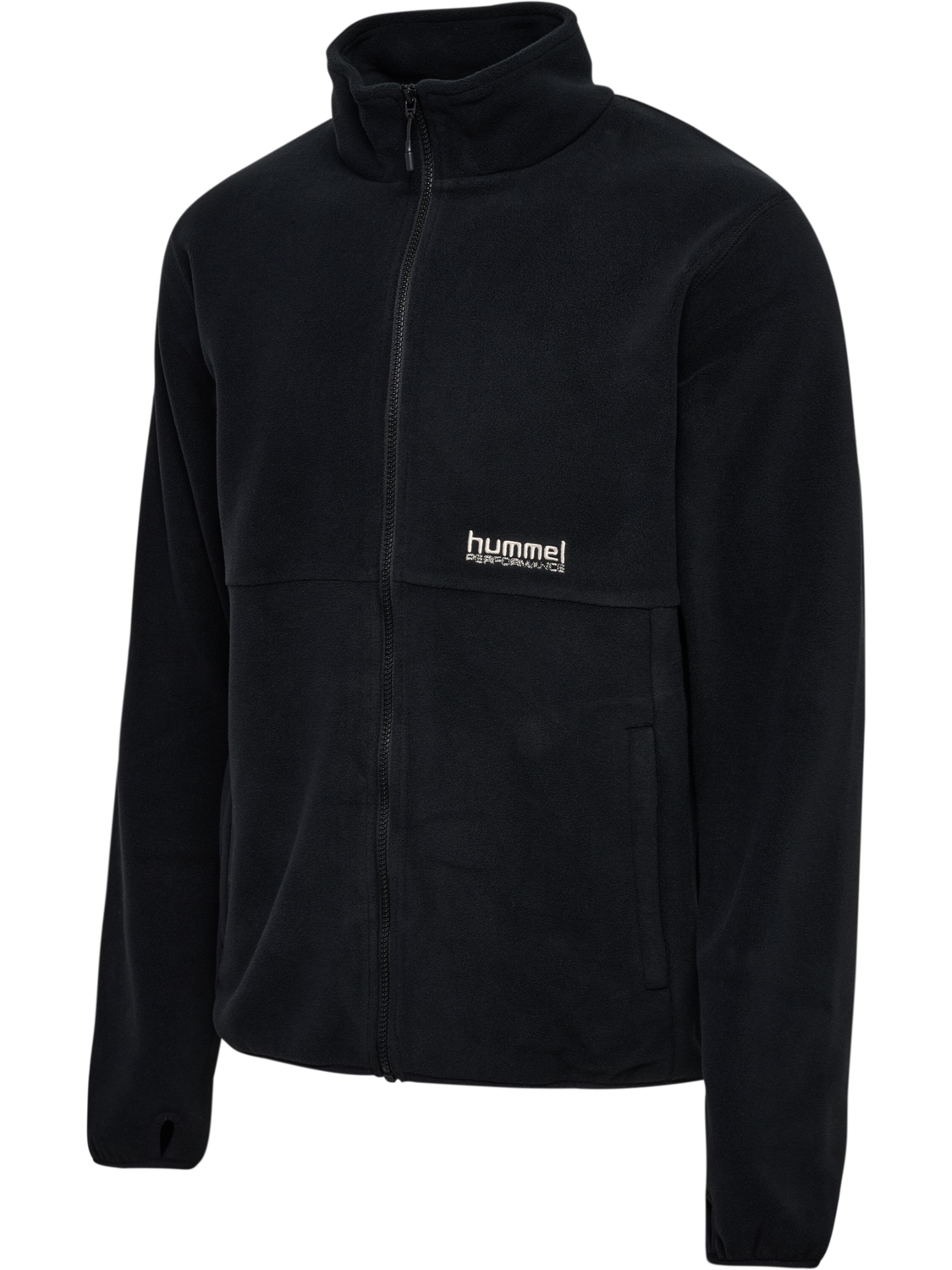 hmlPULSE FLEECE JACKET, BLACK, packshot