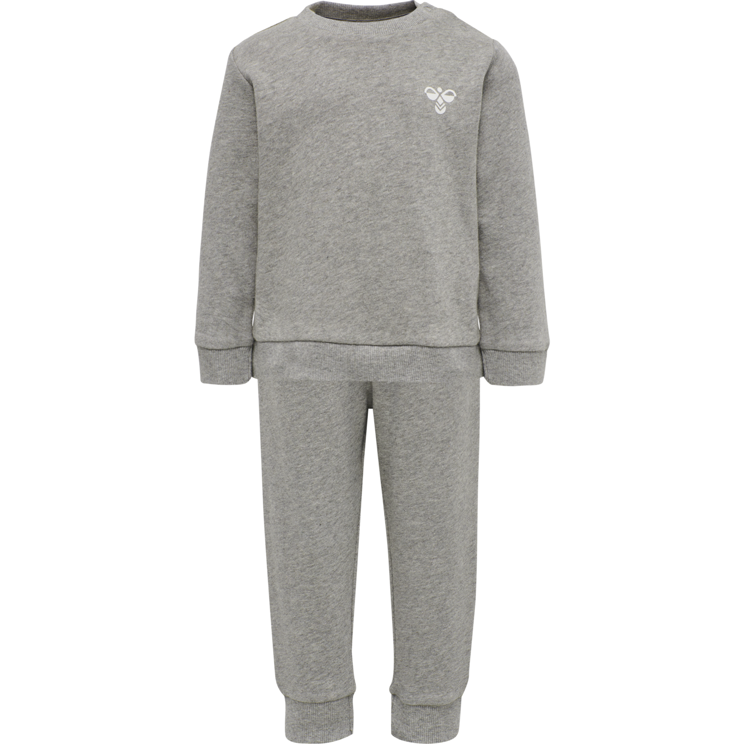 hmlSANTO CREWSUIT, GREY MELANGE, packshot