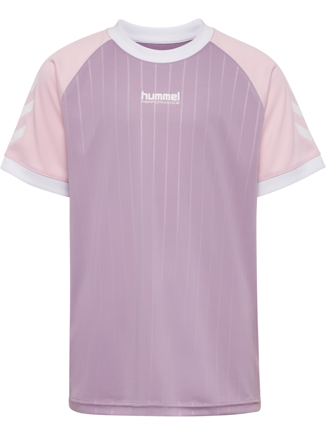 hmlJR STRIPE T-SHIRT S/S, LAVENDER MIST, packshot