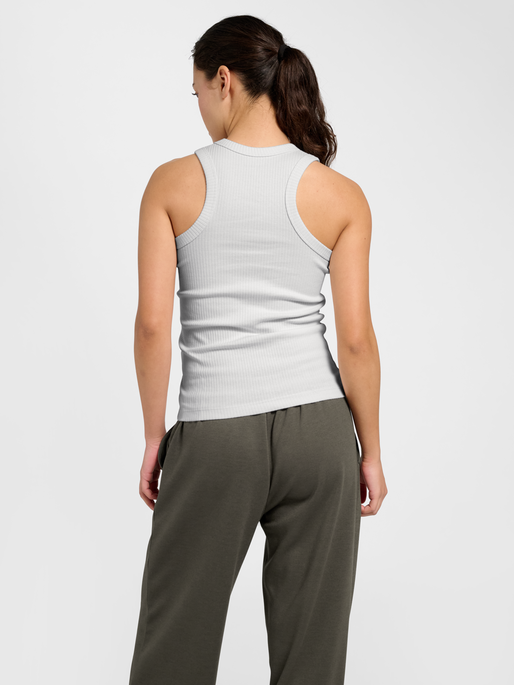hmlFOUNDATION RIB TANK TOP, BLANC DE BLANC, model