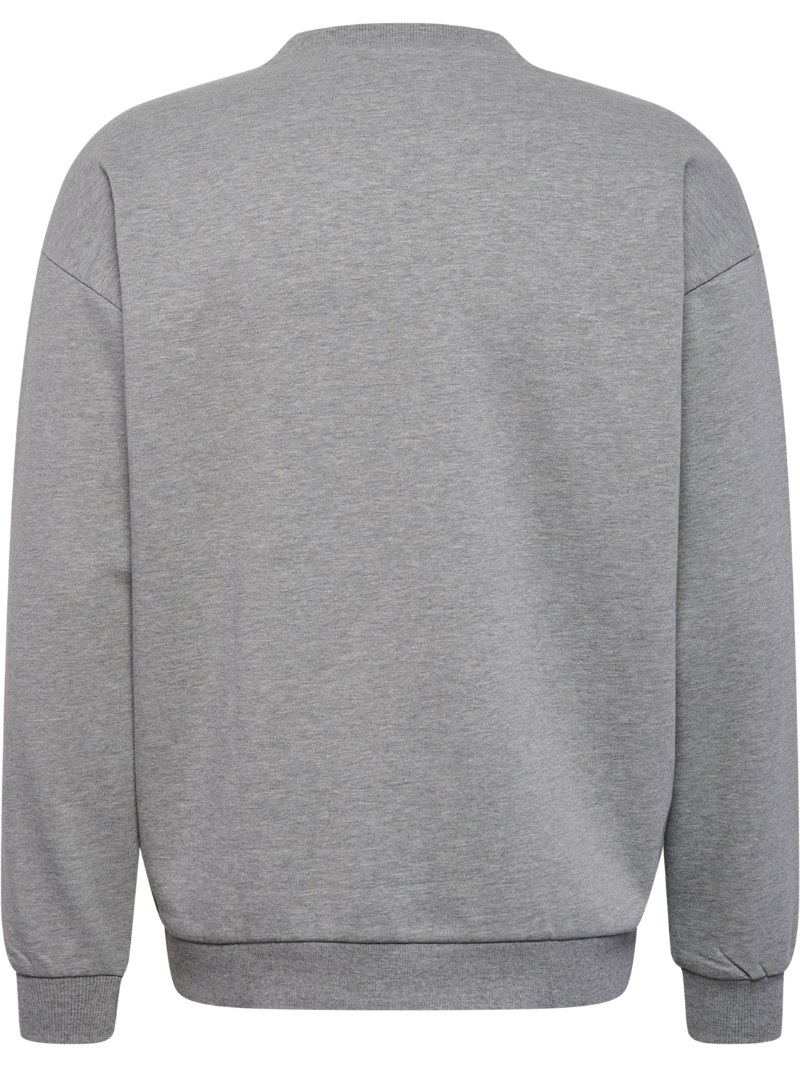 hmlLOOSE CREWNECK BEE, GREY MELANGE, packshot