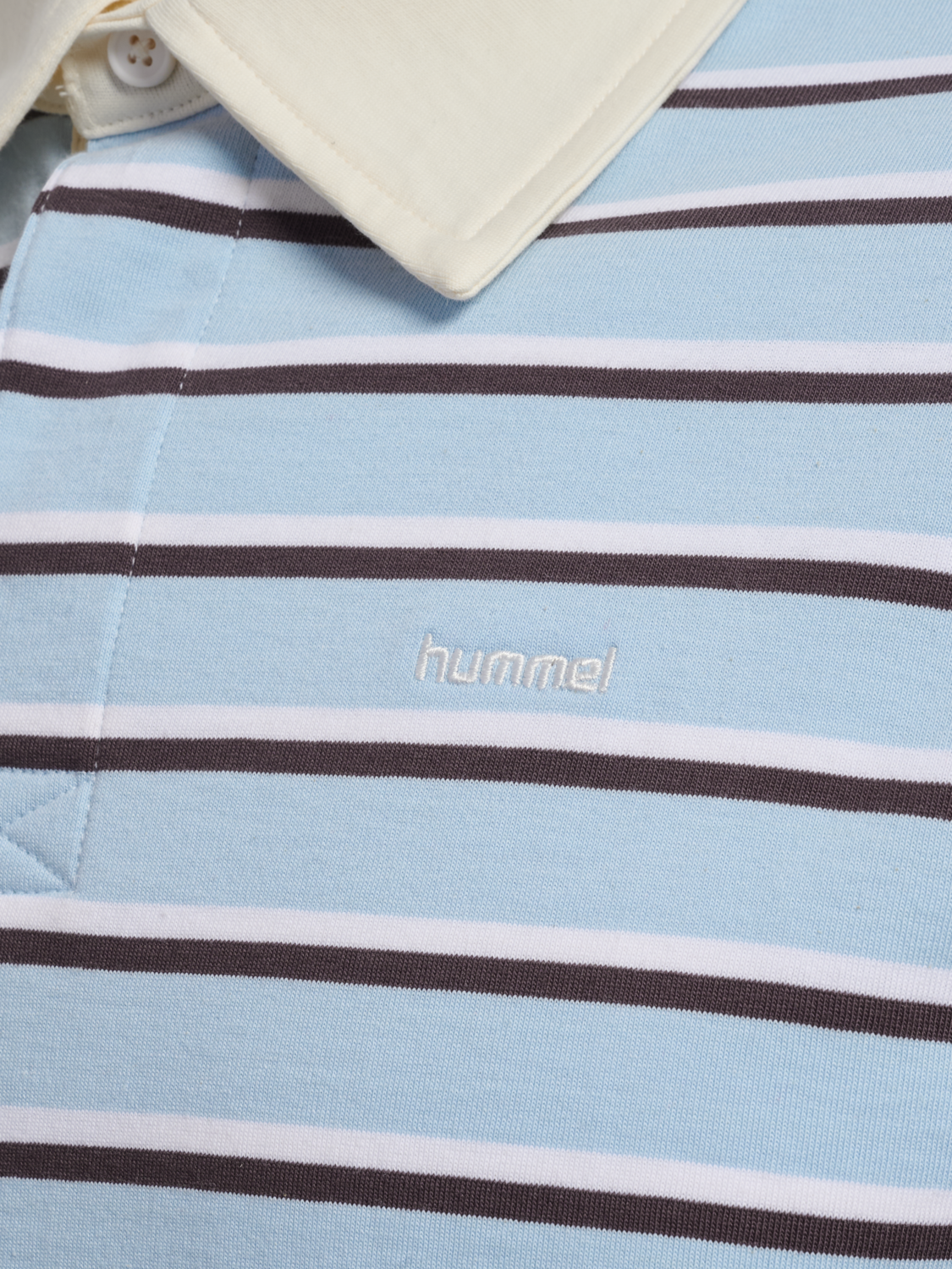 hmlI-D POLO L/S, FLOATY BLUE, packshot