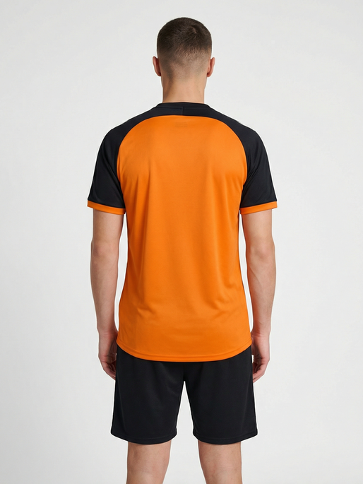 hmlMATCH LEAGUE JERSEY S/S, ORANGE TIGER/BLACK, model