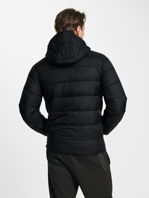 hmlLIGHTWEIGHT PUFFER JACKET, BLACK, model