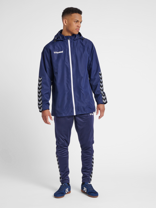 hmlAUTHENTIC ALL-WEATHER JACKET, MARINE, model
