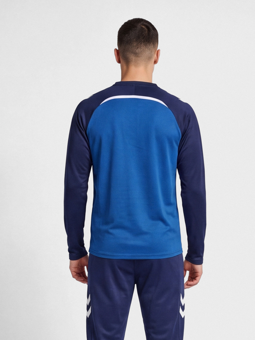 hmlLEAD 2.0 CREW SWEAT, TRUE BLUE/MARINE, model