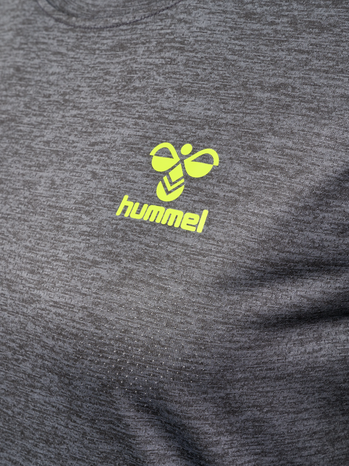 hmlSPRINT T-SHIRT L/S WOMAN, FORGED IRON MELANGE, packshot