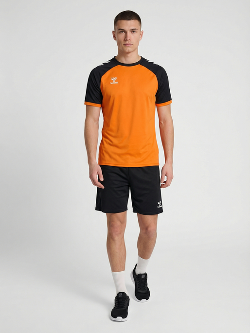 hmlMATCH LEAGUE JERSEY S/S, ORANGE TIGER/BLACK, model