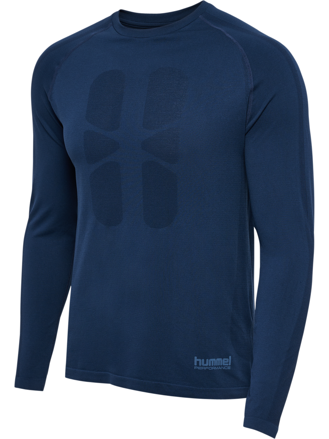 hmlHIIT SEAMLESS T-SHIRT L/S, DRESS BLUES, packshot