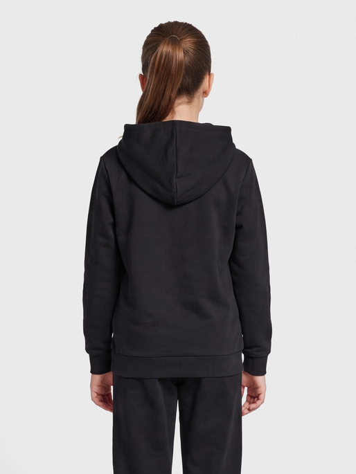 hmlCUATRO HOODIE, BLACK, model
