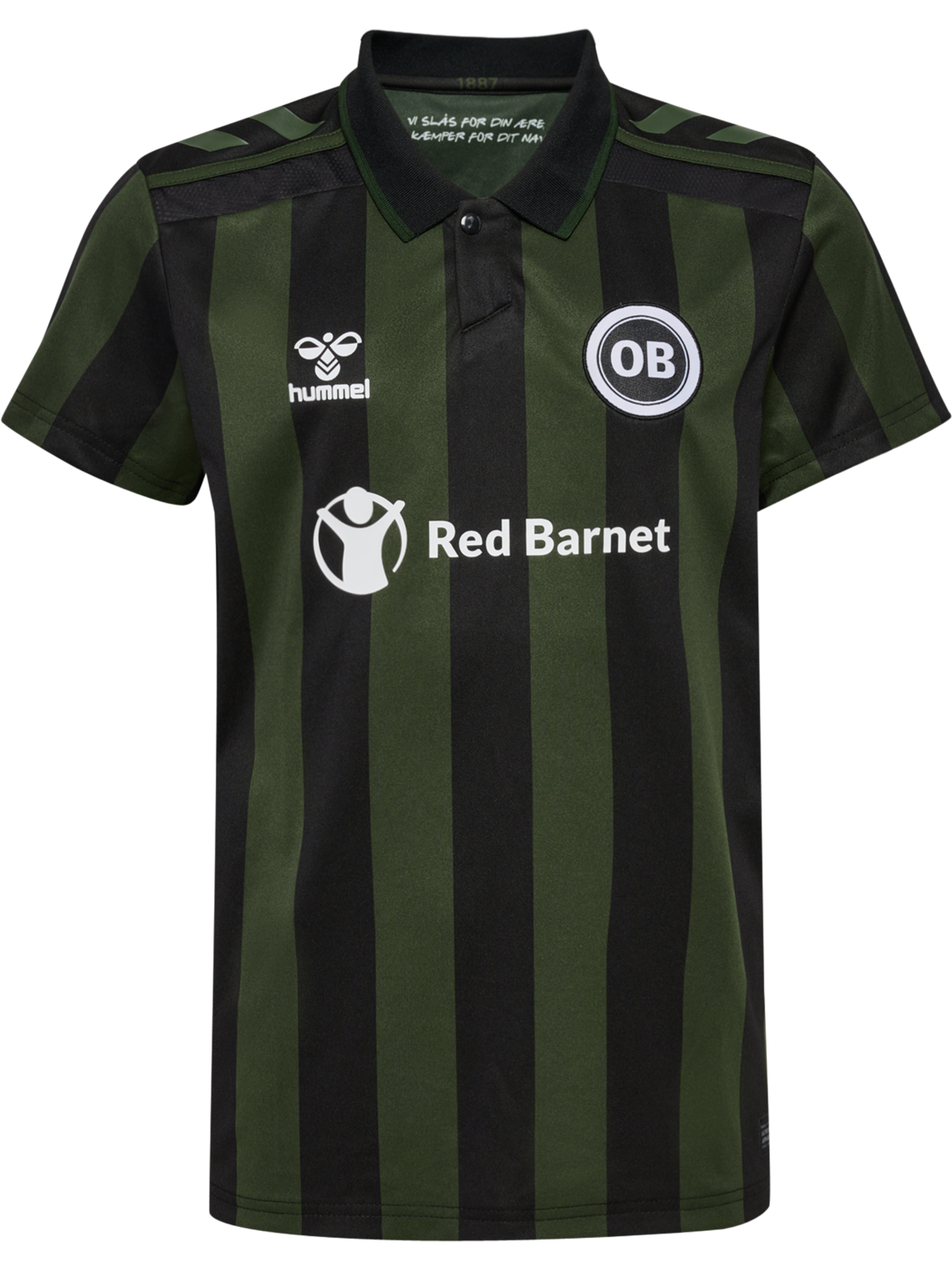 OB 24/25 AWAY JERSEY SS KIDS, BLACK PR, packshot