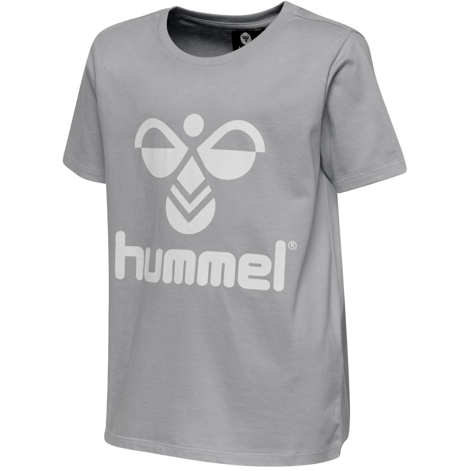 hmlTRES T-SHIRT S/S, GREY MELANGE, packshot