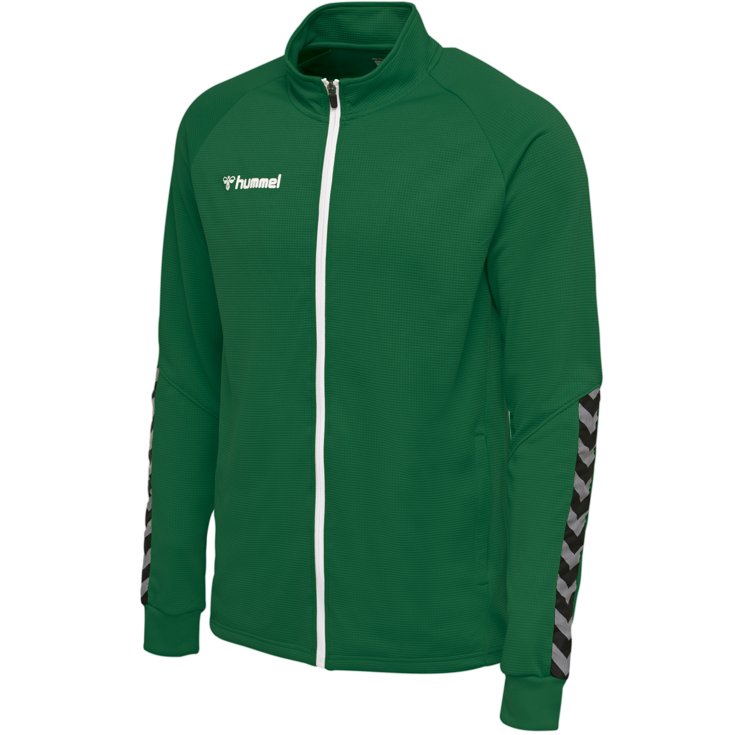 hmlAUTHENTIC POLY ZIP JACKET, EVERGREEN, packshot