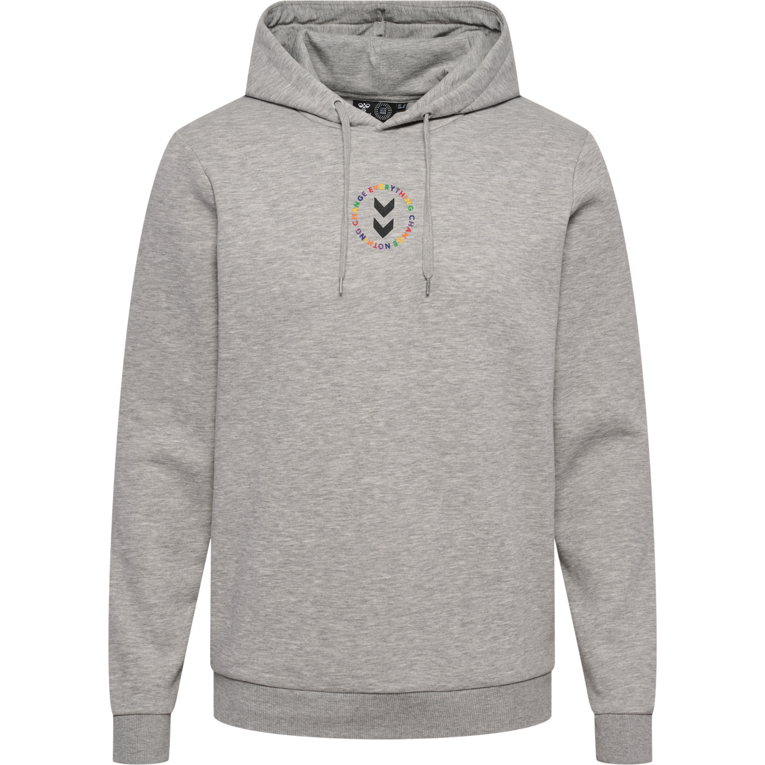 hmlEVERYTHING NOTHING HOODIE, GREY MELANGE, packshot
