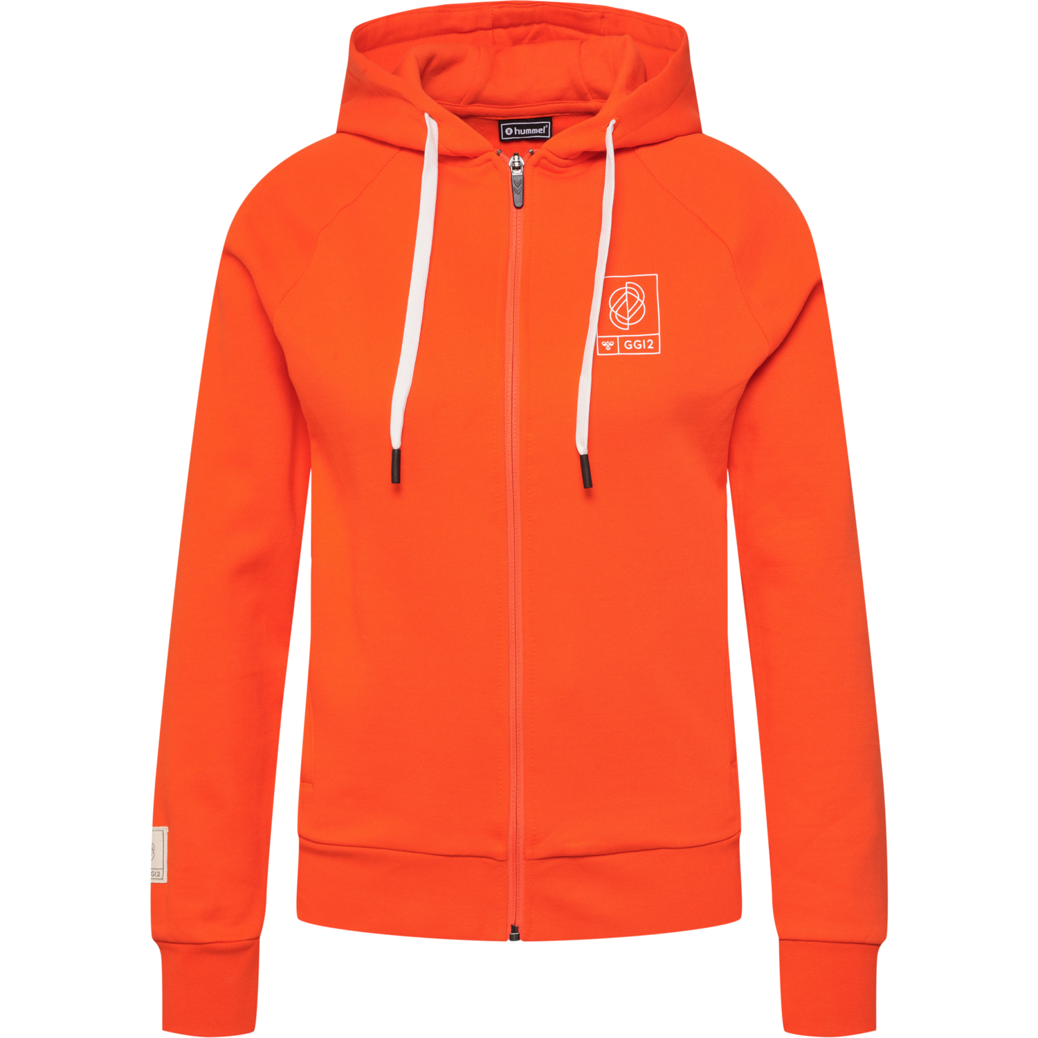hmlGG12 SWEAT ZIP HOODIE WOMAN, CHERRY TOMATO, packshot