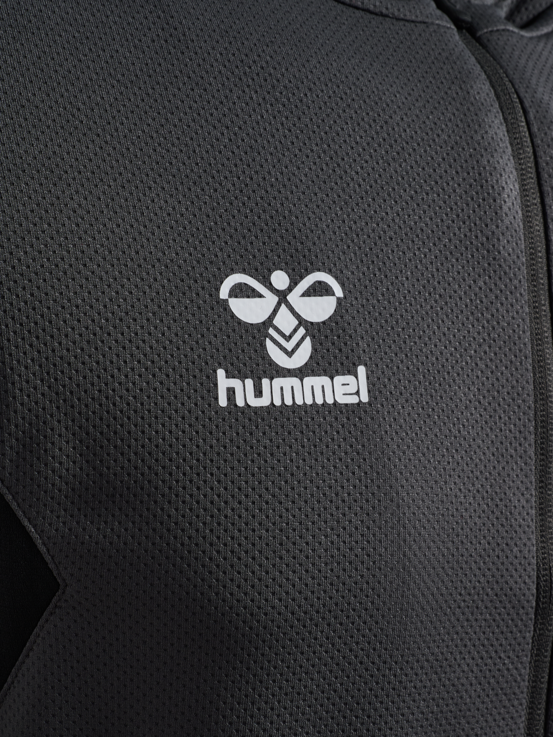 hmlAUTHENTIC PL ZIP HOODIE, ASPHALT, packshot